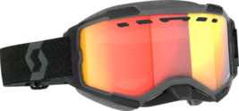 Scott Adult Fury Snow Goggles Black - Enhancer Red Chrome - £64.90 GBP