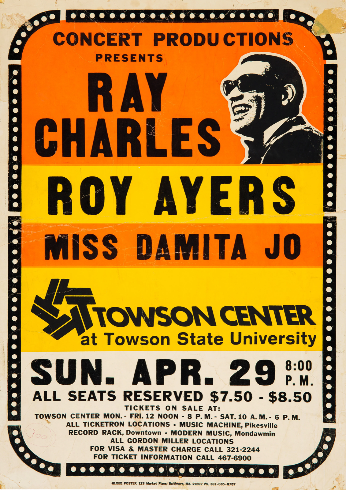11482.Decoration Poster.Room interior.Home Wall art.Ray Charles concert ad