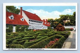 The Gardens Home of Washington Mount Vernon Virginia VA UNP WB Postcard I16 - £2.13 GBP