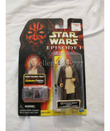 Star Wars Episode I Qui-Gon Jinn Naboo with lightsaber and handle 3.75 f... - £19.74 GBP