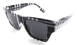 Burberry Sunglasses BE 4360 3994/87 49-20-145 Ernest Check White - Black... - $121.52