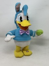 Disney Motorized Donald Duck Easter Bunny 14&quot; Plush Sound Motion Hallmar... - $15.79