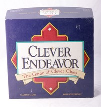 Clever Endeavor The Game of Clever Clues - Master Game Deluxe Edition (1989) - £12.98 GBP