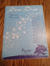Star Dust Words By Mitchell Parish Music By Hoagy Carmichael Sheet Music Vintage - £14.78 GBP