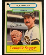 Vintage 1980&#39;s Louisville Slugger Rick Rhoden Bat Glove Tag Card - £36.59 GBP