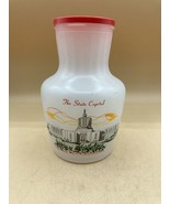 Vintage Frosted Pitcher Scenic Oregon State Capital Barware - £13.92 GBP