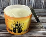 Halloween Haunted House 9 oz Scented 2-Wick Jar Candle - Chocolate Cupca... - £7.66 GBP