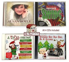 Christmas Music Susan Boyle, Rosie, Holiday Swing, Dr Elmo Xmas Lot of 4 CD&#39;s - £11.95 GBP