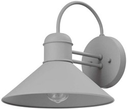 Outdoor Barn Light Fixture Modern Wall Sconce Industrial Porch Gray Meta... - £43.78 GBP