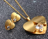 Ion heart zircon gift bridal jewelry sets for women african earrings and necklaces thumb155 crop