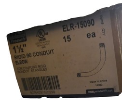 1-1/2” Elbow Rigid 90° Rigid Conduit Galvanized Steel ELR-1509 Lot Of 5 - $830.41 MXN