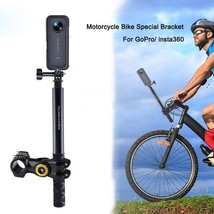 Motorcycle Bike Handlebar Mount Invisible Adjustment Selfie Stick Bicycle Monopo - £17.92 GBP+