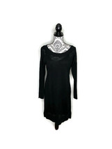 Victoria&#39;s Secret Size XS Flax Blend Black Sweater Dress Lined Slip Dress - £13.40 GBP
