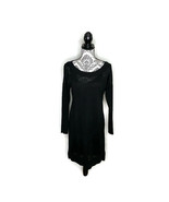 Victoria&#39;s Secret Size XS Flax Blend Black Sweater Dress Lined Slip Dress - £13.19 GBP