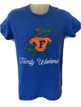Florida GatorsT Shirt Womens Size S Blue  Short Sleeve Crew Neck Family Weekend - £4.82 GBP