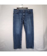 Wrangler Men&#39;s 42x32 Straight Leg Stretch Denim Blue Jeans Western Classic - $27.35 CAD