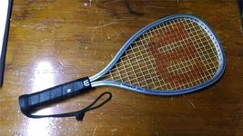 WILSON TEMPEST PLUS RACQUET BALL RACQUET WITH LEATHER HANDLE AND COVER #2 - $14.22