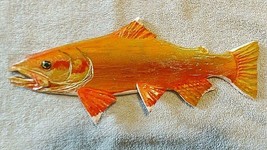 &quot; Golden Trout Carving&quot;, 12 3/4 Inch ,** 2021 Ready to Ship!! ** Left Face - £29.72 GBP