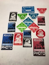 16 x Megadeth sticker for Hero RISK HERO Tour satin backstage passes - Rare Lot - £20.53 GBP
