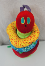 Eric Carle Hungry Caterpillar Stuffed Plush Baby Toy Ring Stacker Rattle - $19.79