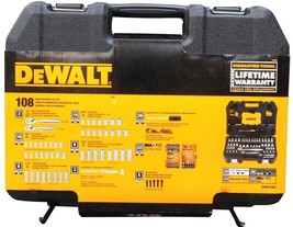 New Dewalt DWMT73801 108 Piece Mechanics Tool Set With Case Brand New 7515000 - $135.99