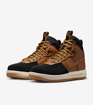 NEW Nike Lunar Force 1 Duckboot Ale Brown Black 805899-202 Men’s Size 9.5 - $168.29