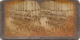 Stereoview Slide Pres. McKinley's Remains passing US Treasury 1901 - $3.86