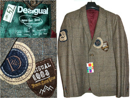 DESIGUAL Jacket Man 52 EU / 42 UK / 42 US *HERE WITH DISCOUNT* DE08 T2P - £57.29 GBP