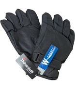 Mens LARGE XL Winter Gloves IGLOOS Black 3M Thinsulate Waterproof - $24.75