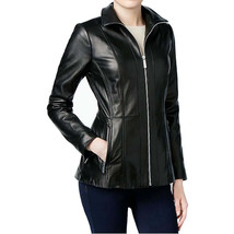 Michael Kors Women&#39;s Plus Size Scuba Leather Jacket - $306.90