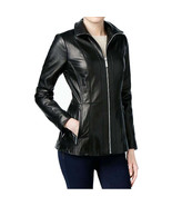 Michael Kors Women&#39;s Plus Size Scuba Leather Jacket - £206.12 GBP