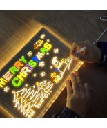Acrylic Dry Erase Board with Light Up, Glow Memo Letter Message Note Board - $28.99