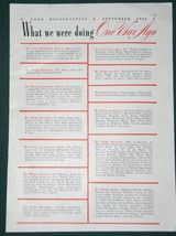 WWI Retrospective Good Housekeeping Magazine Ad Vintage 1941 World War I - £11.95 GBP