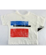 Afton Street T-Shirt Abstract Shapes Short Sleeve Tee w/Pocket Crew, Ivo... - $132.49 MXN