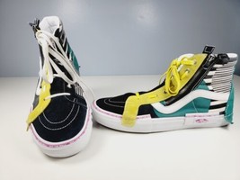 Vans Sk8-Hi OTW Cap Disarray Sneakers Multicolor Mixed Pattern Men&#39;s Size 12 - £23.97 GBP