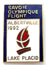 Albertville 1992 Olympic Pin Savoie Olympique Flight Lake Placid Torch L... - $12.99