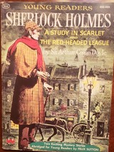 Sherlock Holmes A Study In Scarlet &amp; The Red-Headed League 1957 Young Readers Ed - $9.49