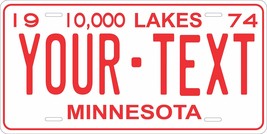 Minnesota 1974 v2 Personalized Tag Vehicle Car Auto License Plate - $16.75