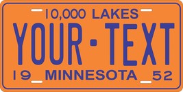Minnesota 1952 Personalized Tag Vehicle Car Auto License Plate - £13.19 GBP