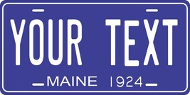 Maine 1924 Personalized Tag Vehicle Car Auto License Plate - $16.75