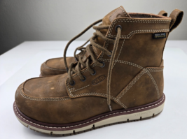 KEEN Utility Men&#39;s San Jose 6&quot; Alloy Toe Wedge Work Boots, size 8W - $85.14