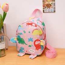 Anti-lost Children Backpacks Cartoon Dinosaur Print Kindergarten School Bag For  - £16.41 GBP