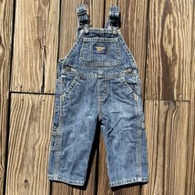 Baby B’Gosh By OshKosh Blue Jean Denim Carpenter Overalls Vestbak Size 9 Months - $18.97