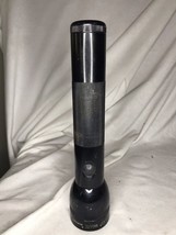 #O) Vintage Maglite 2 D Cell Flashlight Black Mag Light 10&quot; TESTED WORKING - $353.80 MXN