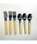 Oneida Northland COLORMATE IVORY OFF WHITE Stainless Forks Spoons Japan ... - $17.10 CAD