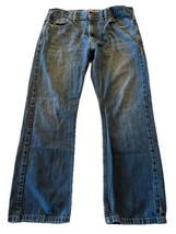 Levi&#39;s 514 Jeans Men&#39;s 36x30 Blue Denim Cotton Outdoor Travel Pockets Me... - $24.75