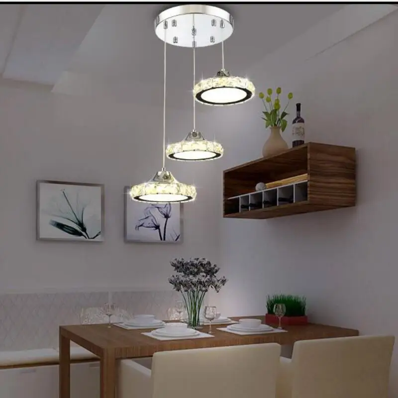 Fashion 3 crystal led chandelier Bright energy saving led lamps modern l... - $41.04+