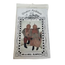 Sharon Andrews and Company Mr. and Mrs. Bumpkin Doll Pattern 26&quot; Primitive Decor - £14.93 GBP