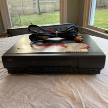 Rca VR603HF Hi Fi Vcr Vhs 4-Head Made In Japan Includes Av Cables Tested Works - £37.89 GBP