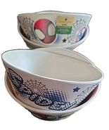 Zak Designs ~ Four (4) Melamine ~ BLUE SPIDEY ARTWORK ~ 6" Diameter Bowls - $30.00